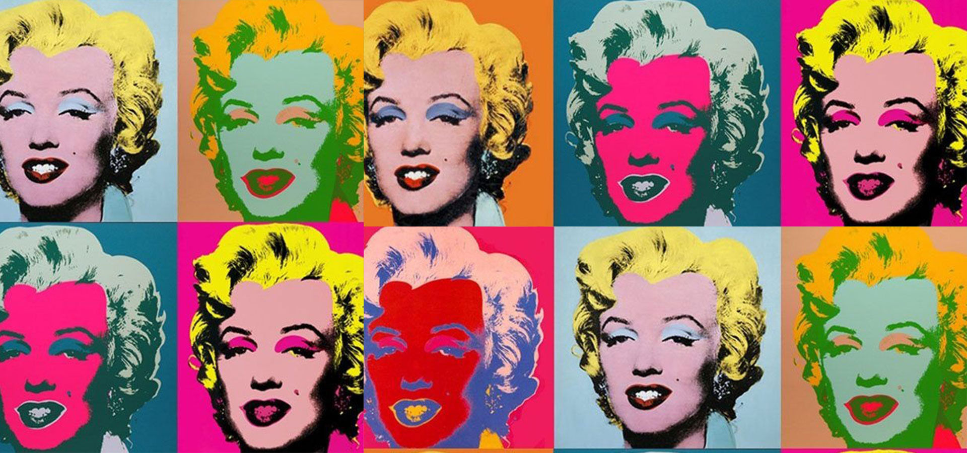 Muestra de arte pop: Díptico de Marilyn Monroe de Andy Warhol