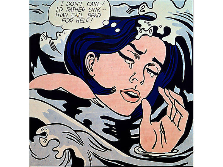 Muestra de arte pop: Roy Lichtenstein, Drowning Girl, 1963, The Museum of Modern Art, Nueva York