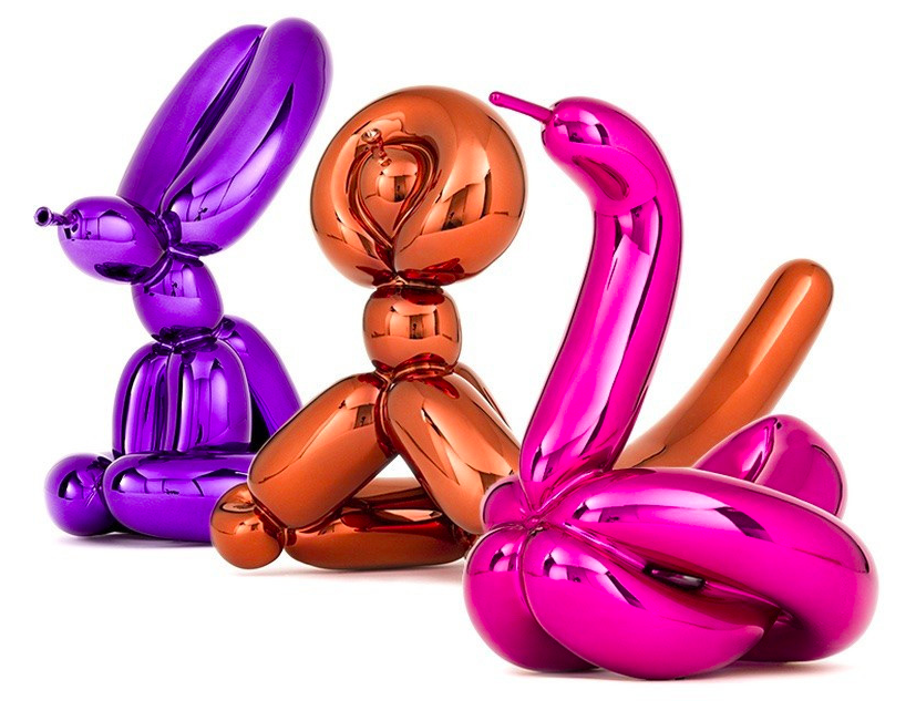 Muestra de Neo-Pop Art: 'Balloon Animals' de Jeff Koons disponible a través de Gallerease
