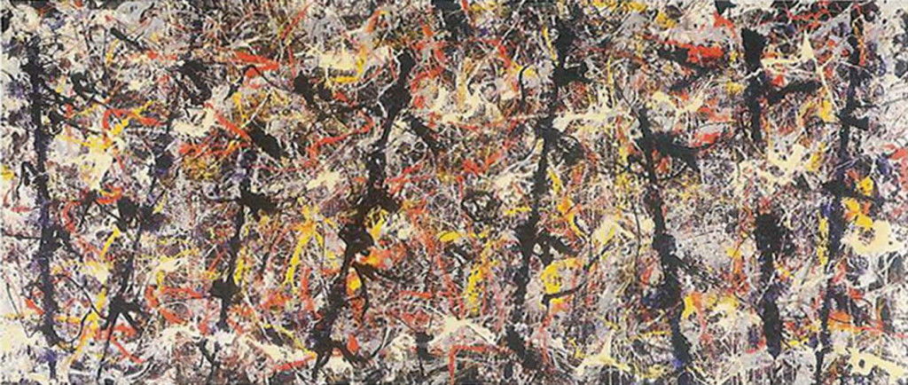 Pintura abstracta de Jackson Pollock, Blue Poles, nº 11, 1952